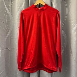 Bellwether Mens Red Coolmax Long Sleeve Cycling Jersey Quarter Zip XL 15501